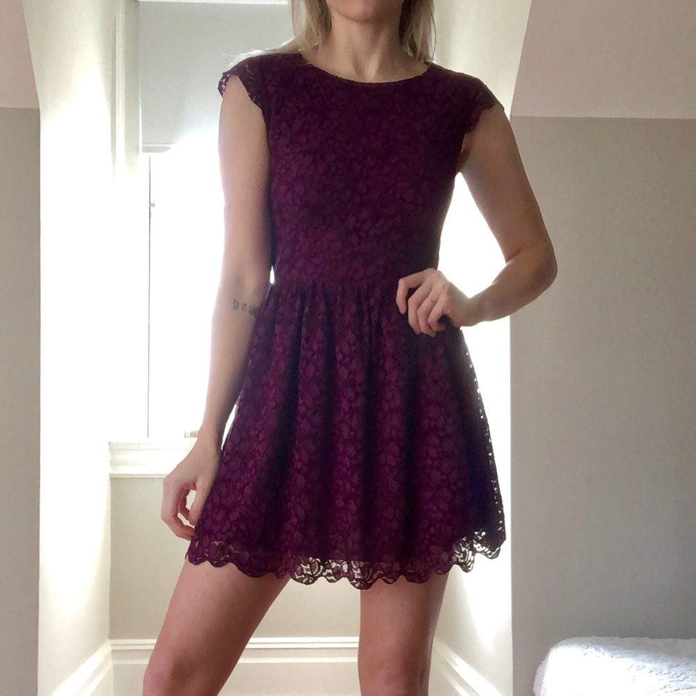 Belgravia Plum Lace Talula Dress